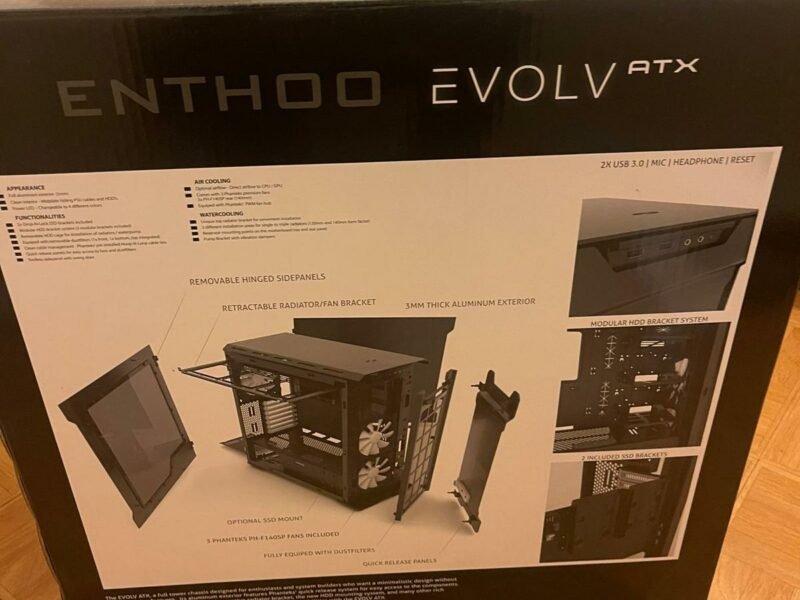 BOTIER PC GAMER ATX Phanteks Enthoo Evolv X