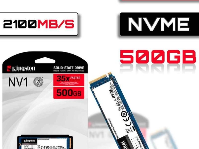 Disque Ssd M.2 Nvme Kingston 500Go ultra rapide