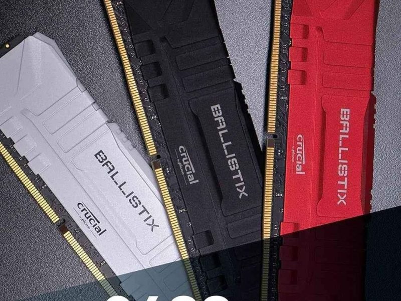 KIT Barrette Ram Gamer Crucial Ballistix DDR4