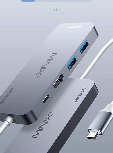 Hub USB-C multifonction Avec Ssd 240Go Intégré