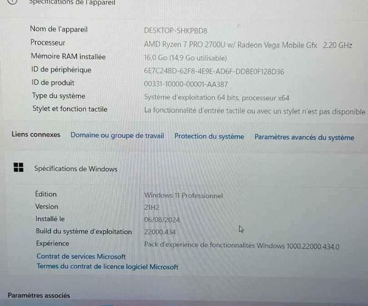 Hp Elitebook 745 G5 ▪️ Graphique 1gb dediée GDDR5 8e gén ♻️