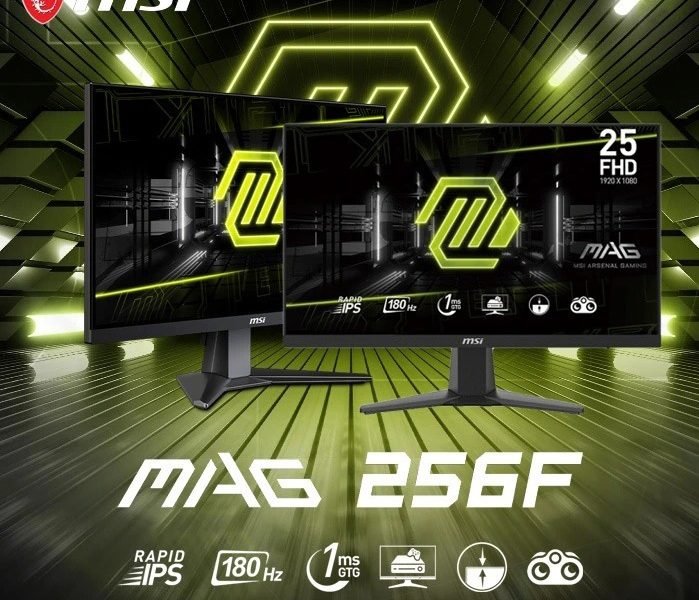 ecran gamer MSI MAG 256F 25" 180hz 1ms