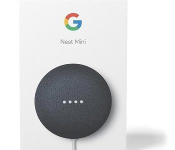 Enceinte Intelligente Google Nest Mini - 2 ème Génération - Noire