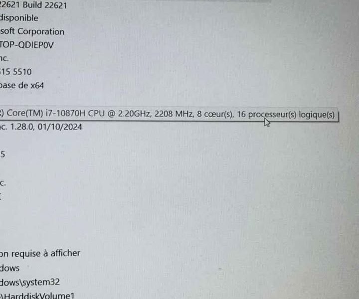 💥 DELL G15 - 5510 Gamer 🎮 10e gen Core i7 ~ Turbo 4.8ghz Graphics Nvidia RTX 4gb dediée