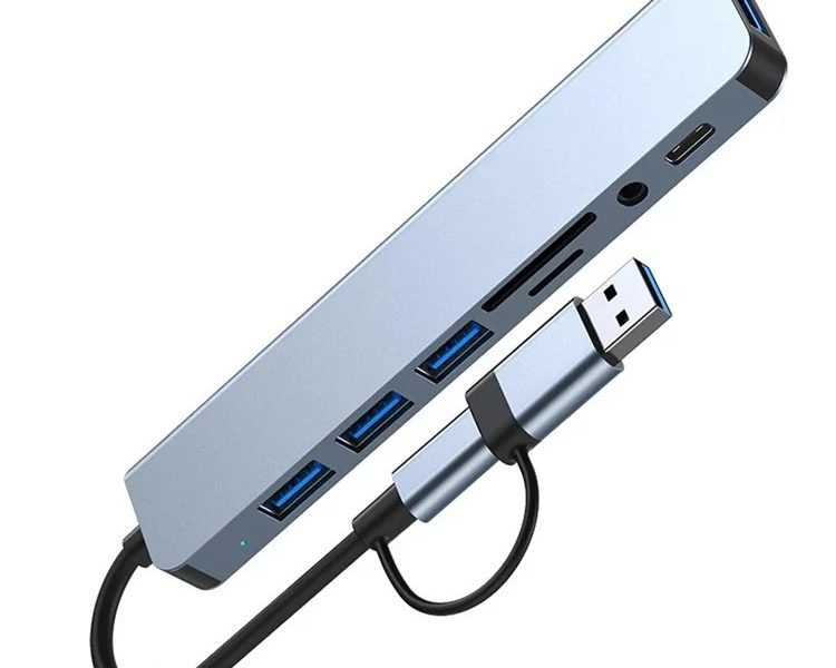 Adaptateur 8 en 1 Type C USB