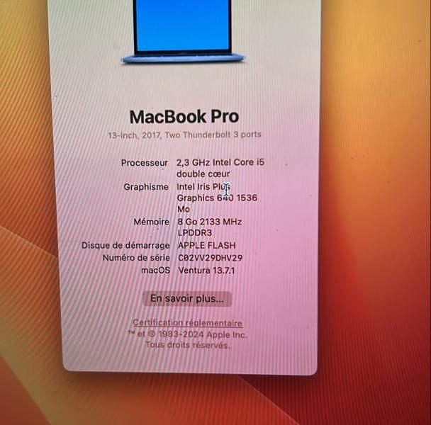 MacBook pro 2017