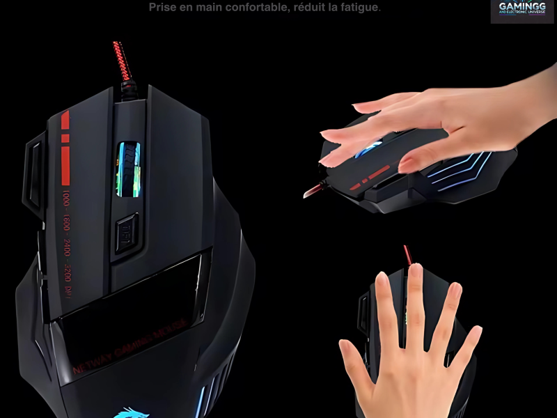 Souris de Jeu Câblée HXSJ A907