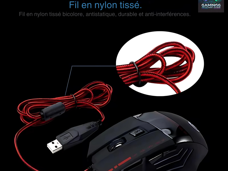Souris de Jeu Câblée HXSJ A907