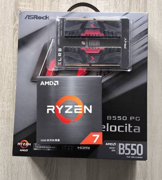 kit evo ryzen 5 5700x CM B550 ram 16go