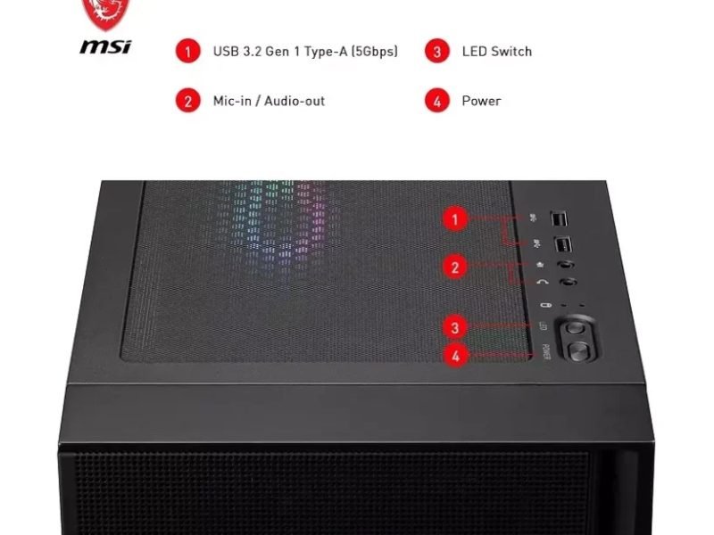 boitier MSI MAG FORGE 320R AIRFLOW