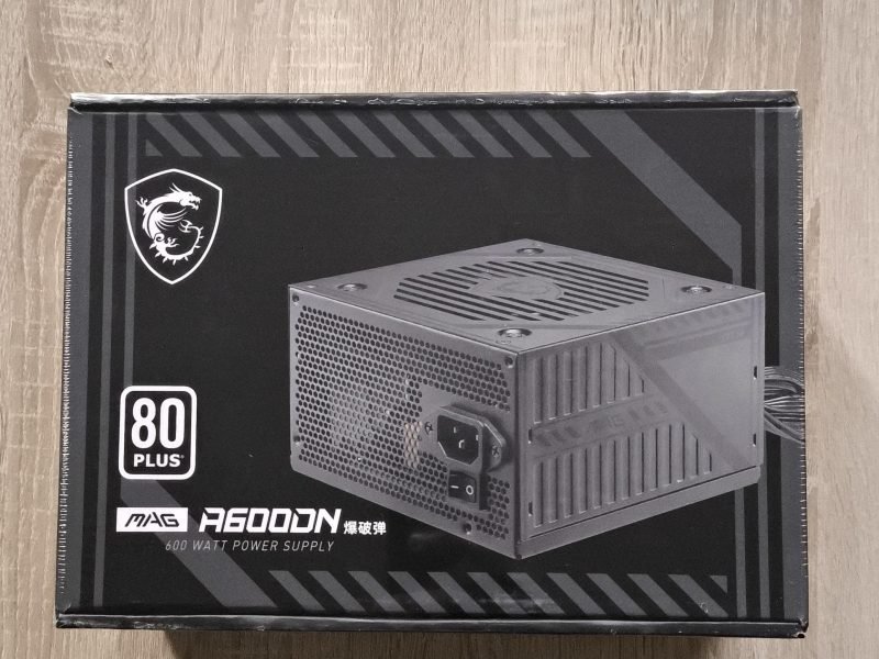 alimenation pc MSI AMG A600DN 600 watts 80plus
